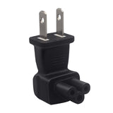 Maxbell US Plug to IEC320 C5 Plug Converter Durable for Notebook Desktop Computers