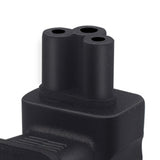 Maxbell US Plug to IEC320 C5 Plug Converter Durable for Notebook Desktop Computers