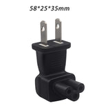 Maxbell US Plug to IEC320 C5 Plug Converter Durable for Notebook Desktop Computers