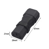 Maxbell IEC320 C14 to C13 Pdu Male Female Adapter Compact for Living Room Bedroom