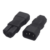 Maxbell C14 to C15 Power Adapter 250V 10A Straight Copper Durable for Wall Mount Pdu