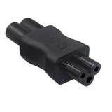 Maxbell C6 to C5 Cloverleaf Shape Male to Female Adapter for Bedroom Living Room