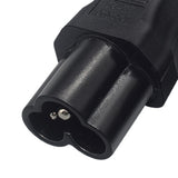 Maxbell C6 to C5 Cloverleaf Shape Male to Female Adapter for Bedroom Living Room