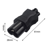 Maxbell C6 to C5 Cloverleaf Shape Male to Female Adapter for Bedroom Living Room