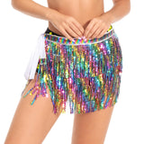 Maxbell Fringe Dance Skirt Hip Scarf Costume for Festival Performance Party Samba
