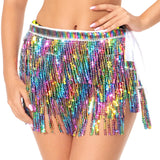 Maxbell Fringe Dance Skirt Hip Scarf Costume for Festival Performance Party Samba