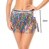 Maxbell Fringe Dance Skirt Hip Scarf Costume for Festival Performance Party Samba