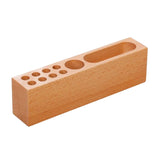 Maxbell Wooden Pen Holder Durable Wooden Pencil Holder Desk Organizer for Desktop A