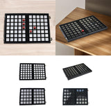 Maxbell Diamond Gemstone Display Tray Multigrid Showcase Portable for Store Show white 70 grid