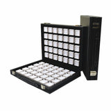 Maxbell Diamond Gemstone Display Tray Multigrid Showcase Portable for Store Show white 70 grid