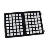 Maxbell Diamond Gemstone Display Tray Multigrid Showcase Portable for Store Show white 70 grid