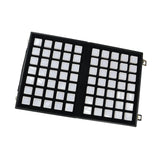 Maxbell Diamond Gemstone Display Tray Multigrid Showcase Portable for Store Show white 70 grid