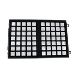 Maxbell Diamond Gemstone Display Tray Multigrid Showcase Portable for Store Show white 70 grid