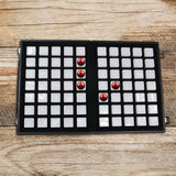 Maxbell Diamond Gemstone Display Tray Multigrid Showcase Portable for Store Show white 70 grid