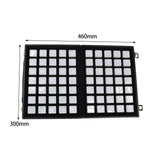 Maxbell Diamond Gemstone Display Tray Multigrid Showcase Portable for Store Show white 70 grid