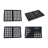 Maxbell Diamond Gemstone Display Tray Multigrid Showcase Portable for Store Show white 70 grid