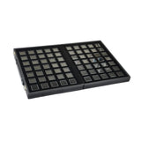 Maxbell Diamond Gemstone Display Tray Multigrid Showcase Portable for Store Show black 70 grid