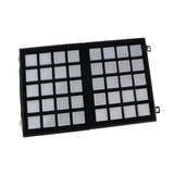 Maxbell Diamond Gemstone Display Tray Multigrid Showcase Portable for Store Show white 40 grid