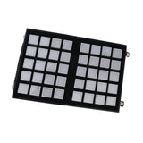 Maxbell Diamond Gemstone Display Tray Multigrid Showcase Portable for Store Show white 40 grid