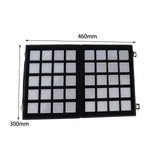 Maxbell Diamond Gemstone Display Tray Multigrid Showcase Portable for Store Show white 40 grid