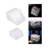 Maxbell Clear Plastic Storage Box Dustproof Multifunctionl Container for Bathroom 5 Tire