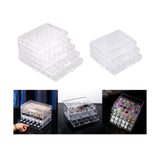 Maxbell Clear Plastic Storage Box Dustproof Multifunctionl Container for Bathroom 5 Tire