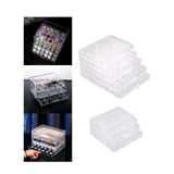 Maxbell Clear Plastic Storage Box Dustproof Multifunctionl Container for Bathroom 5 Tire