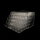 Maxbell Clear Plastic Storage Box Dustproof Multifunctionl Container for Bathroom 5 Tire