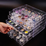 Maxbell Clear Plastic Storage Box Dustproof Multifunctionl Container for Bathroom 5 Tire