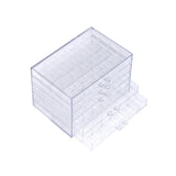 Maxbell Clear Plastic Storage Box Dustproof Multifunctionl Container for Bathroom 5 Tire