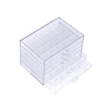 Maxbell Clear Plastic Storage Box Dustproof Multifunctionl Container for Bathroom 5 Tire