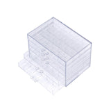 Maxbell Clear Plastic Storage Box Dustproof Multifunctionl Container for Bathroom 5 Tire