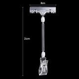 Maxbell Clamp Sign Holder Hard Card Sleeves Transparent Sign Clips Holders for Store L
