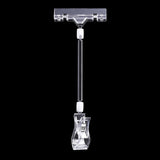 Maxbell Clamp Sign Holder Hard Card Sleeves Transparent Sign Clips Holders for Store L
