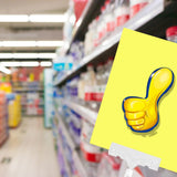 Maxbell Clamp Sign Holder Hard Card Sleeves Transparent Sign Clips Holders for Store L