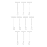 Maxbell Clamp Sign Holder Hard Card Sleeves Transparent Sign Clips Holders for Store L