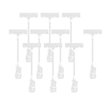 Maxbell Clamp Sign Holder Hard Card Sleeves Transparent Sign Clips Holders for Store L