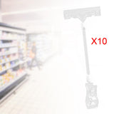 Maxbell Clamp Sign Holder Hard Card Sleeves Transparent Sign Clips Holders for Store L