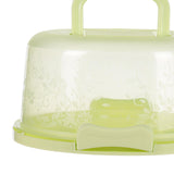 Maxbell Cake Container with Lid Cover Handle Cake Storage Container for Pies Dessert Green