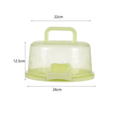 Maxbell Cake Container with Lid Cover Handle Cake Storage Container for Pies Dessert Green