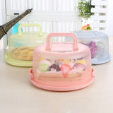 Maxbell Cake Container with Lid Cover Handle Cake Storage Container for Pies Dessert Green