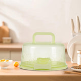 Maxbell Cake Container with Lid Cover Handle Cake Storage Container for Pies Dessert Green