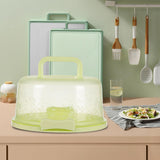 Maxbell Cake Container with Lid Cover Handle Cake Storage Container for Pies Dessert Green