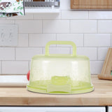 Maxbell Cake Container with Lid Cover Handle Cake Storage Container for Pies Dessert Green