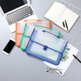Maxbell Document Pocket with Snap Closure Wallet Envelope Pocket for Makeup Photos