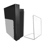 Maxbell Acrylic Book Ends Bookshelf Decor Decoration Clear Bookends for Home Library
