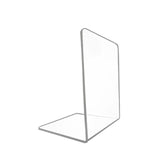 Maxbell Acrylic Book Ends Bookshelf Decor Decoration Clear Bookends for Home Library