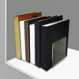 Maxbell Acrylic Book Ends Bookshelf Decor Decoration Clear Bookends for Home Library