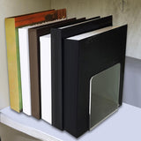 Maxbell Acrylic Book Ends Bookshelf Decor Decoration Clear Bookends for Home Library