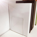 Maxbell Acrylic Book Ends Bookshelf Decor Decoration Clear Bookends for Home Library